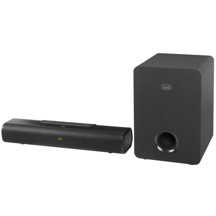 Trevi SB 8380 SW Barra de Sonido 2.1 Canales 90W RMS con Subwoofer, Conexión Inalámbrica y Alámbrica, ARC, Negro Trevi SB 8380 SW Barra de Sonido 2.1 Canales 90W RMS con Subwoofer, Conexión Inalámbrica y Alámbrica, ARC, Negro
