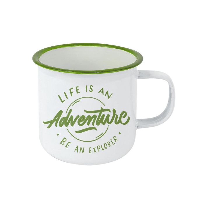 Mug esmaltada blanca con frases 500 ml - Privilege (24 Unidades) 9 Mug esmaltada blanca con frases 500 ml - Privilege (24 Unidades) 9