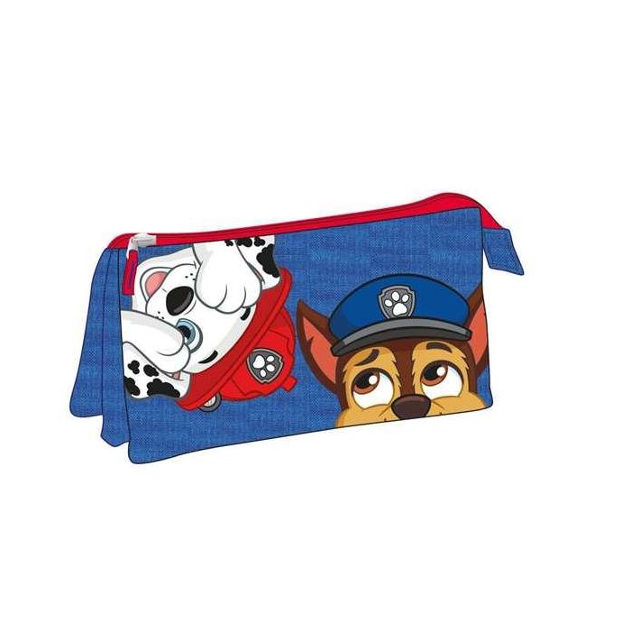 Estuche portatodo 3 compartimentos paw patrol 22.5 x 21.5 x 2.0 cm