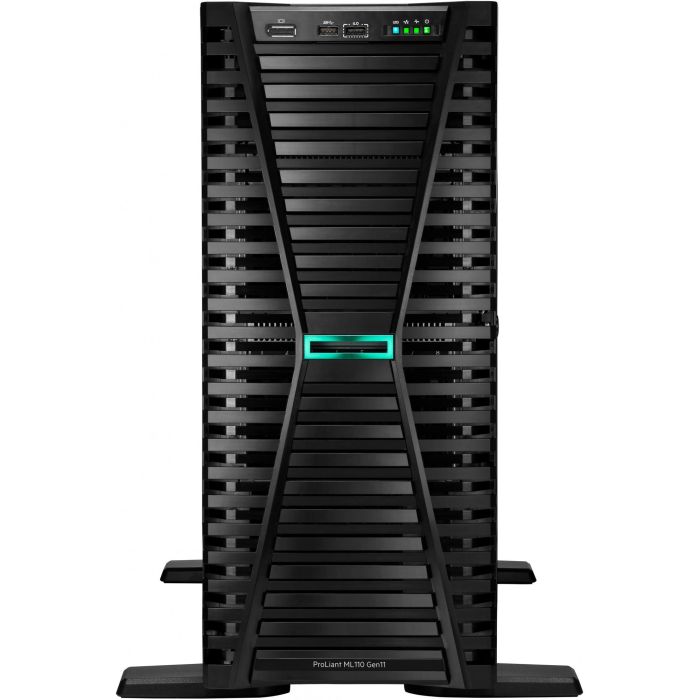 HPE P71647-425 Servidor Torre ProLiant ML110 Gen11 Intel Xeon Bronze 3508U, 32GB DDR5 RAM, 2x 2TB SATA HDD, 1000W Redundante 1