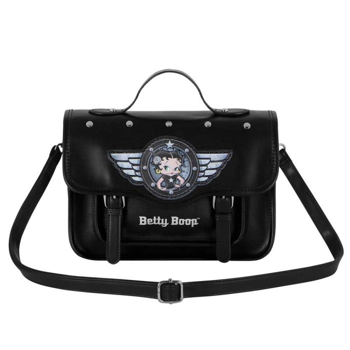 Bolso-Mochila Satchel Motor Love Betty Boop Negro 1 Bolso-Mochila Satchel Motor Love Betty Boop Negro 1