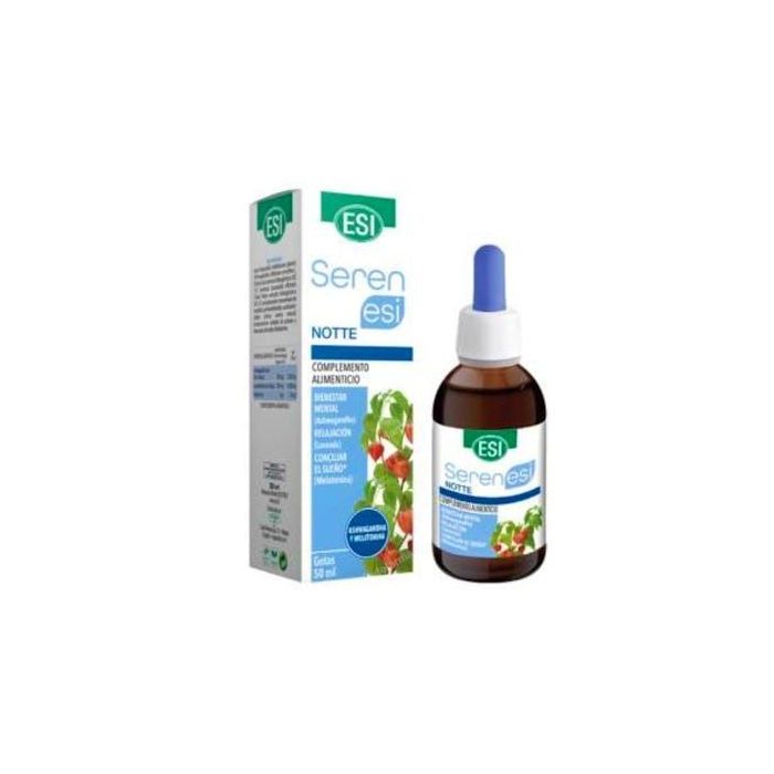 TREPATDIET-ESI Serenesi Notte Gotas 50ml - Melatonina, Ashwagandha, Lavanda para Relajación y Descanso Nocturno Sabor Limón
