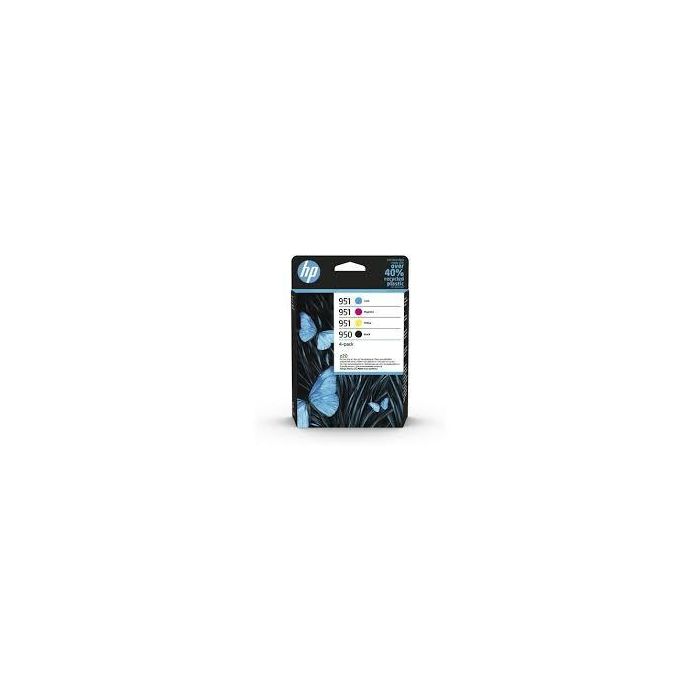 HP Tinta Cuatricolor BK, C, M, Y para Officejet Pro 250, 270, 8100, 8600 Series - Nº 950 + 951 Pack De 4 HP Tinta Cuatricolor BK, C, M, Y para Officejet Pro 250, 270, 8100, 8600 Series - Nº 950 + 951 Pack De 4