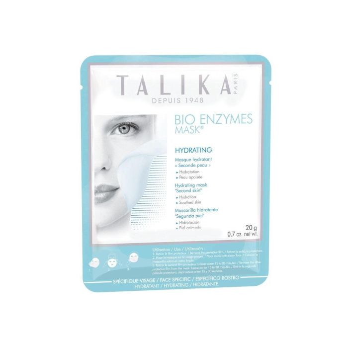 Talika BIO ENZYMES Hydrating Mask - Mascarilla Facial Hidratante Antiarrugas y Antiedad con Ácido Hialurónico y Biocelulosa 20g 10 Talika BIO ENZYMES Hydrating Mask - Mascarilla Facial Hidratante Antiarrugas y Antiedad con Ácido Hialurónico y Biocelulosa 20g 10