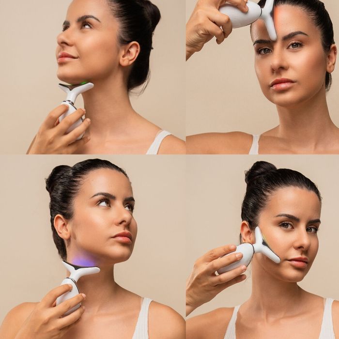 Masajeador Facial Eléctrico Reafirmante para Cara y Cuello con LED, EMS y Calor Selora InnovaGoods 7 Masajeador Facial Eléctrico Reafirmante para Cara y Cuello con LED, EMS y Calor Selora InnovaGoods 7