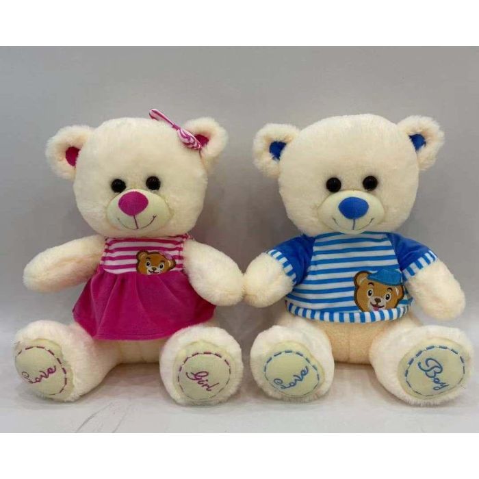 Peluche Kids DKD Home Decor Azul Rosa 20 x 30 x 27 cm (2 Unidades)