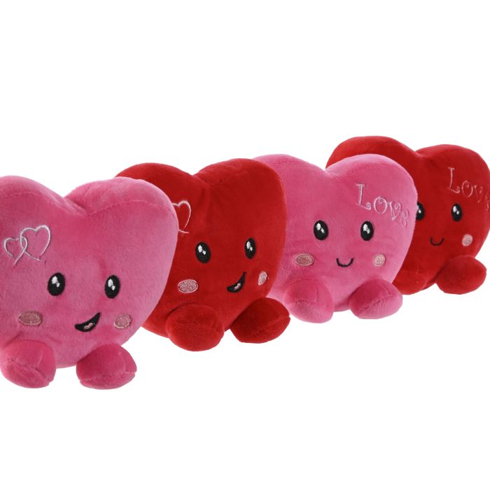 Peluche Kids DKD Home Decor Rojo Rosa 5 x 11 x 14 cm (8 Unidades) 1