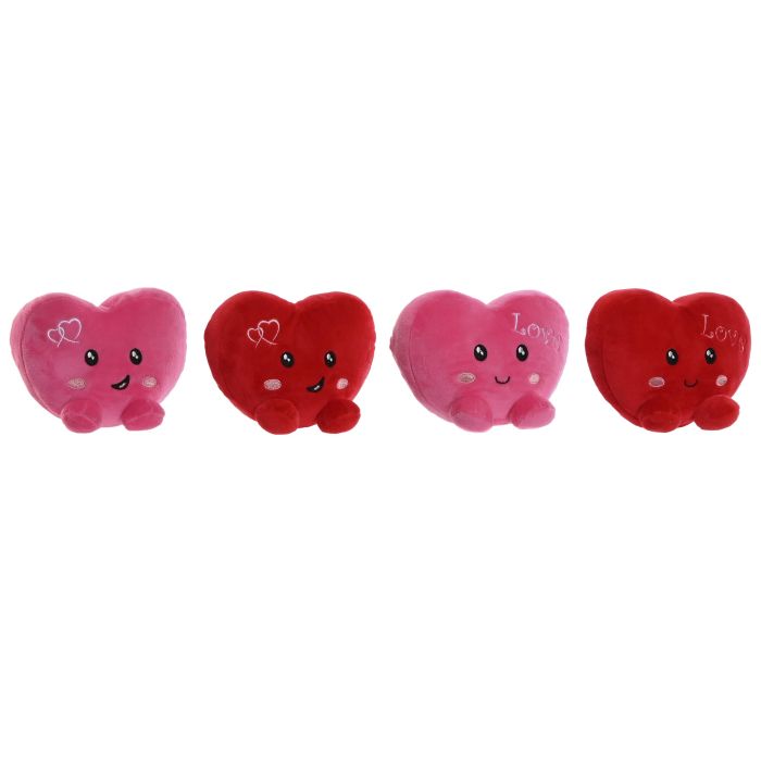 Peluche Kids DKD Home Decor Rojo Rosa 5 x 11 x 14 cm (8 Unidades)