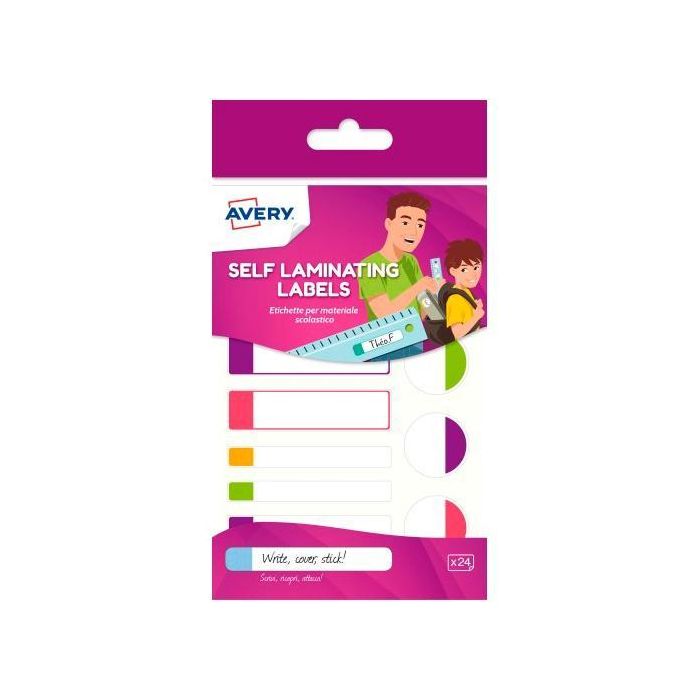Avery Etiquetas Adhesivas Para El Material Escolar 12 X 2H C-Fluorescentes Avery Etiquetas Adhesivas Para El Material Escolar 12 X 2H C-Fluorescentes