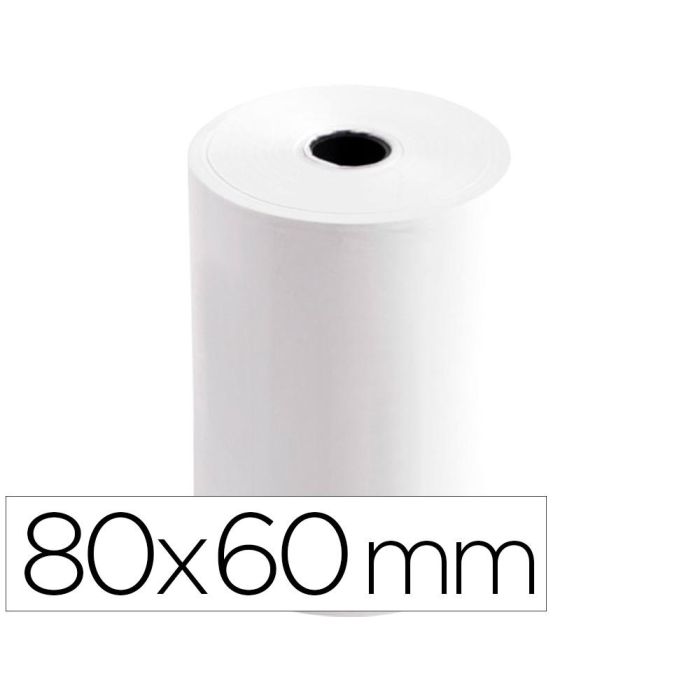 Rollo Sumadora Termico Q-Connect 80 mm Ancho X 60 mm Diametro Sin Bisfenol A 8 unidades