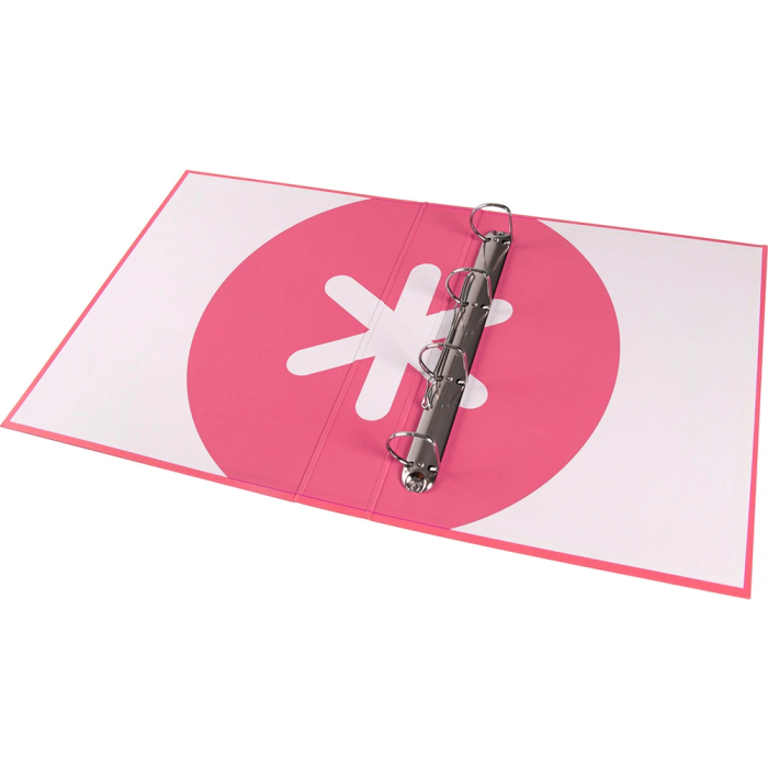 Antartik Carpeta 4 Anillas 40 mm Mixtas A4 Forrada Color Coral 6