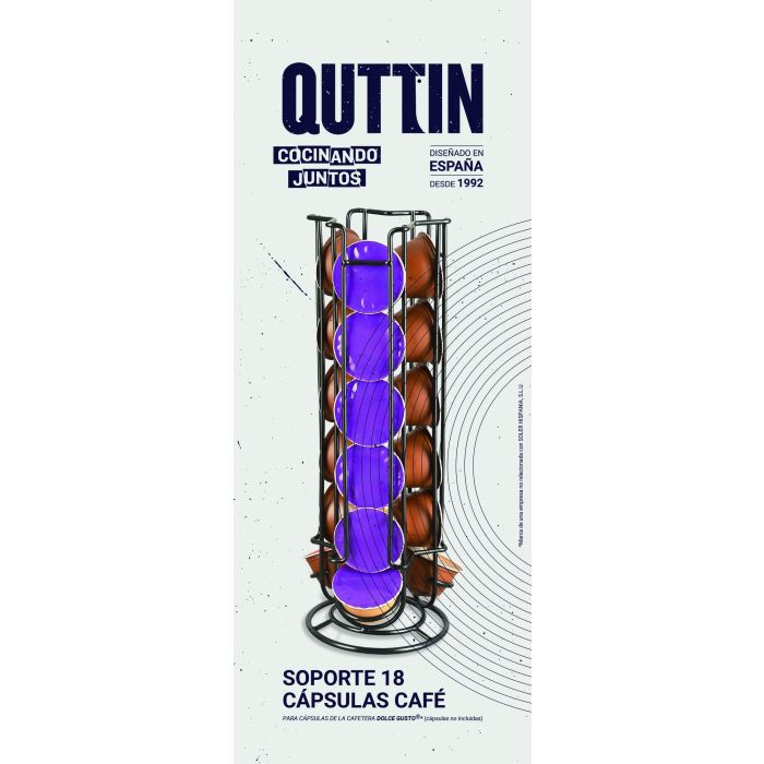 Soporte 18 Capsulas Cafe Black Quttin (12 Unidades) 6 Soporte 18 Capsulas Cafe Black Quttin (12 Unidades) 6