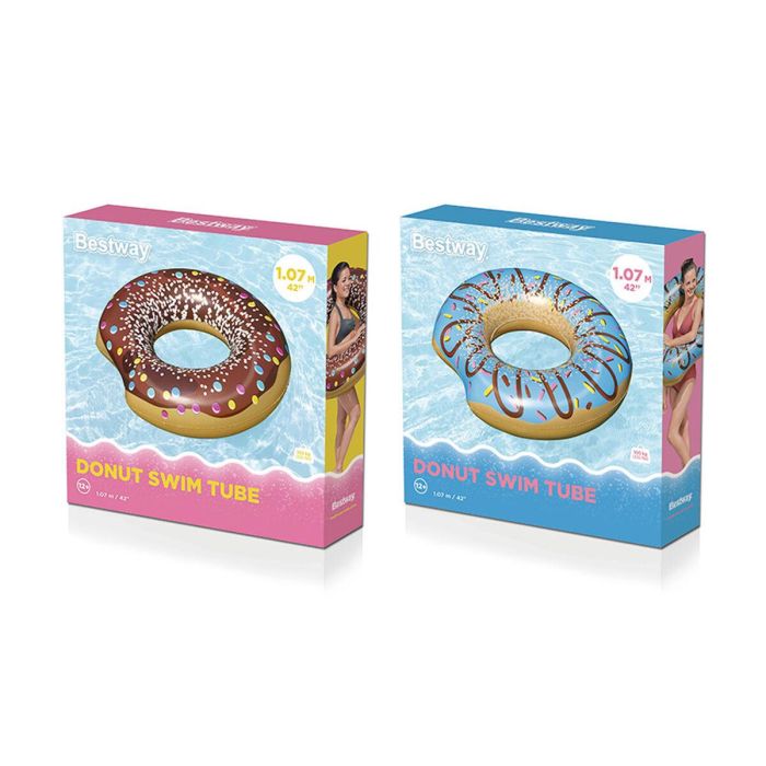 Bestway Flotador Hinchable Donut Color Surtido D107 cm +12 Años Playa y Piscina 36118 3