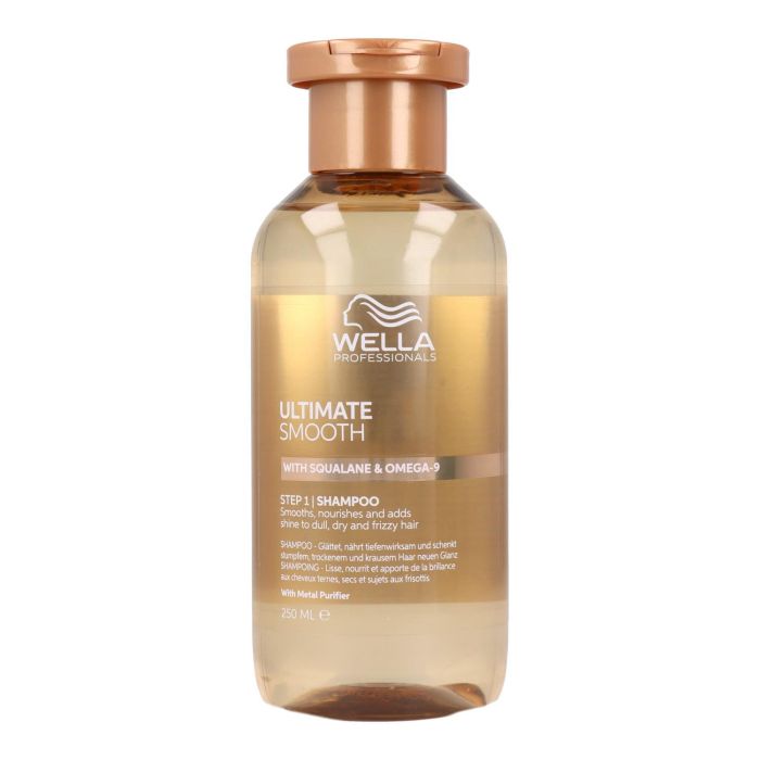 Wella Ultimate Smooth Champú Step 1 250 ml - Limpia, nutre, aporta suavidad y brillo