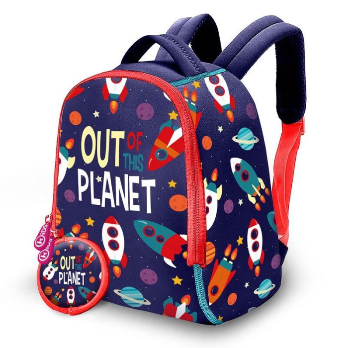 KIDS LICENSING Mochila Out Planet con Monedero de Neopreno 25cm