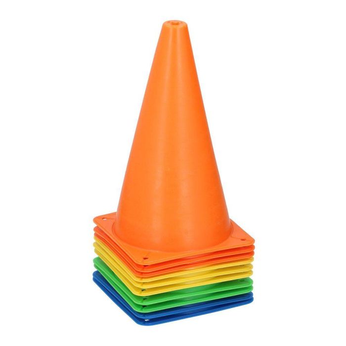 Dunlop Conos de entrenamiento de plástico ø14 x 23,5 cm, Pack 10 uds, Colores surtidos Dunlop Conos de entrenamiento de plástico ø14 x 23,5 cm, Pack 10 uds, Colores surtidos