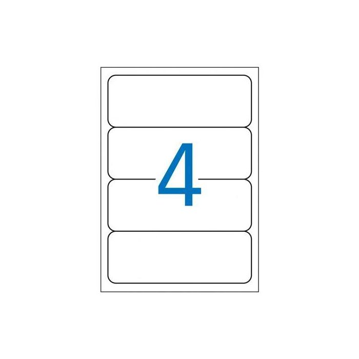 Apli Etiquetas Adhesivas Para Archivo 190x61 mm Inkjet-Láser C-Romos 4 X 25H Blanco Apli Etiquetas Adhesivas Para Archivo 190x61 mm Inkjet-Láser C-Romos 4 X 25H Blanco