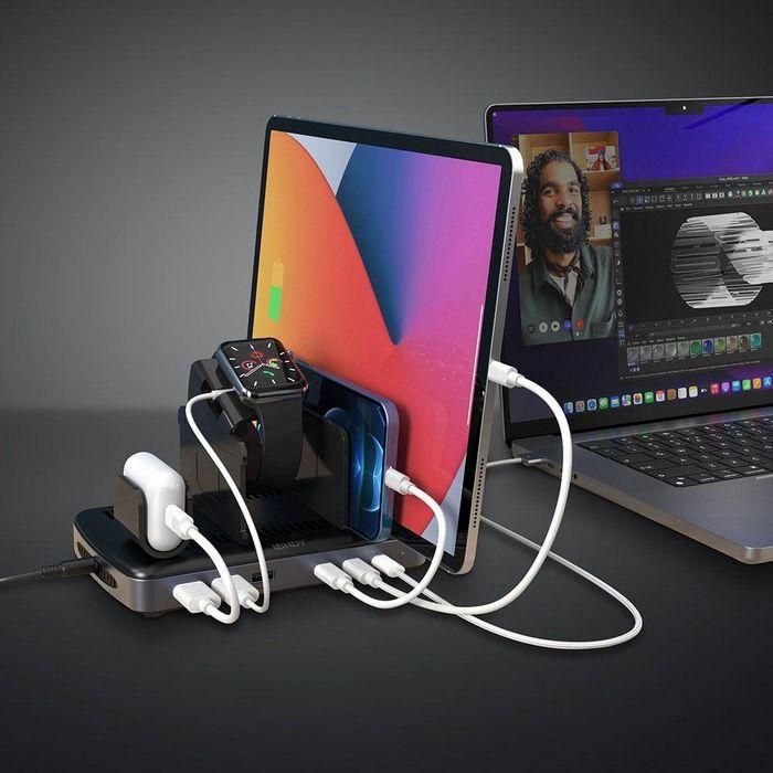 Lindy Estación de Carga USB de 160W con 6 Puertos (3x USB-A, 3x USB-C PD 3.1 140W) para Tablets y Smartphones 3 Lindy Estación de Carga USB de 160W con 6 Puertos (3x USB-A, 3x USB-C PD 3.1 140W) para Tablets y Smartphones 3