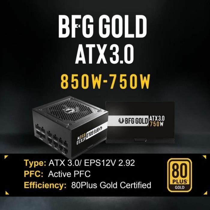 Bitfenix BIT4712883218712 Fuente de alimentación para PC BFG Gold 850W 80+ Gold ATX 3.0 3 Bitfenix BIT4712883218712 Fuente de alimentación para PC BFG Gold 850W 80+ Gold ATX 3.0 3