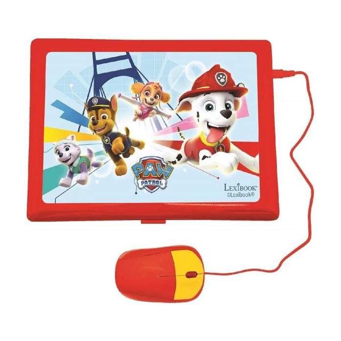 Lexibook KidiSmart Ordenador Bilingüe Patrulla Canina Educativo 120 Actividades ES/IN 1