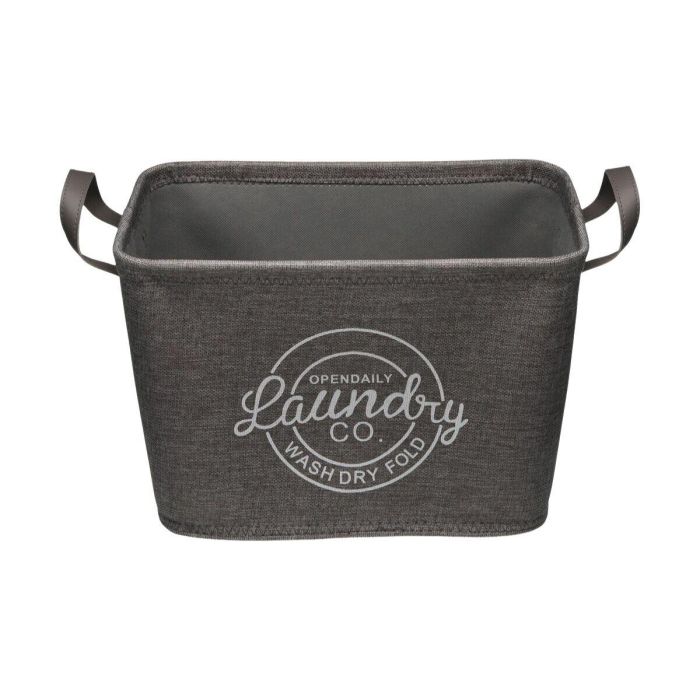 Cesto para la Ropa Sucia Versa Gris Poliéster PVC Metal EVA 38 x 25 x 26 cm 1 Cesto para la Ropa Sucia Versa Gris Poliéster PVC Metal EVA 38 x 25 x 26 cm 1