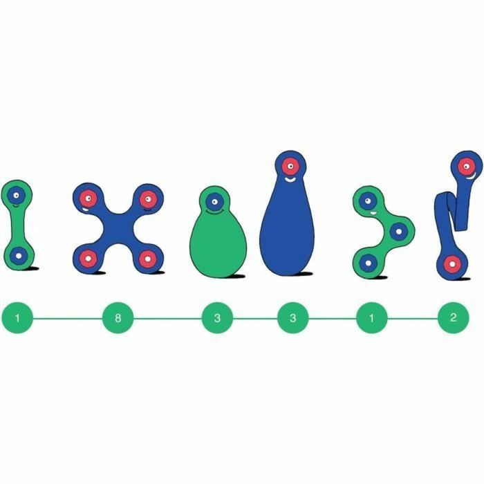 Gipsy Toys AAADG59427 Juego de Construcción Magnético Itsy Clixo 18 Piezas Azul/Verde A Partir de 4 Años 1 Gipsy Toys AAADG59427 Juego de Construcción Magnético Itsy Clixo 18 Piezas Azul/Verde A Partir de 4 Años 1