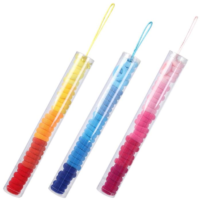 Tom et Zoe Juego de 30 Gomas de Pelo Elásticas Coloridas de Tacto Suave 2 Tom et Zoe Juego de 30 Gomas de Pelo Elásticas Coloridas de Tacto Suave 2