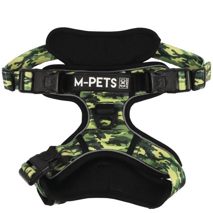 Arnés - M MASCOTAS - SENDERISMO - Camuflaje M - Tejido acolchado - Clip de seguridad - Asa - Correa trasera/delantera 1 Arnés - M MASCOTAS - SENDERISMO - Camuflaje M - Tejido acolchado - Clip de seguridad - Asa - Correa trasera/delantera 1