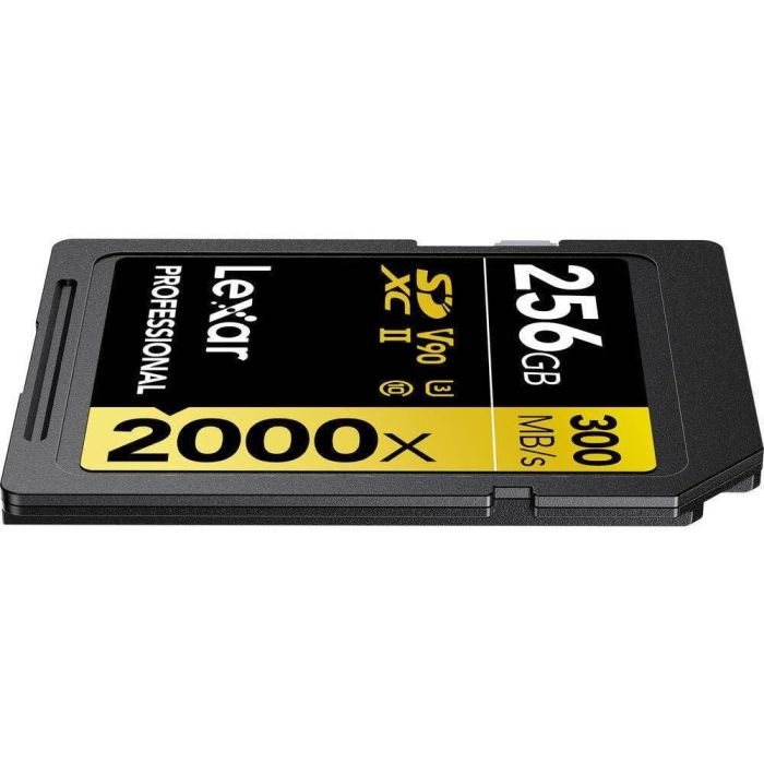 Lexar LSD2000256G-BNNNG Tarjeta SDXC Profesional 256GB 2000X UHS-II U3 V90, Velocidad de Lectura 300MB/s, Escritura 260MB/s 1