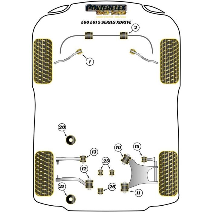 Powerflex Front Radius Arm To Chassis Bush 2 Powerflex Front Radius Arm To Chassis Bush 2
