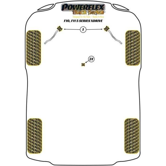 Powerflex Front Radius Arm To Chassis Bush 2 Powerflex Front Radius Arm To Chassis Bush 2