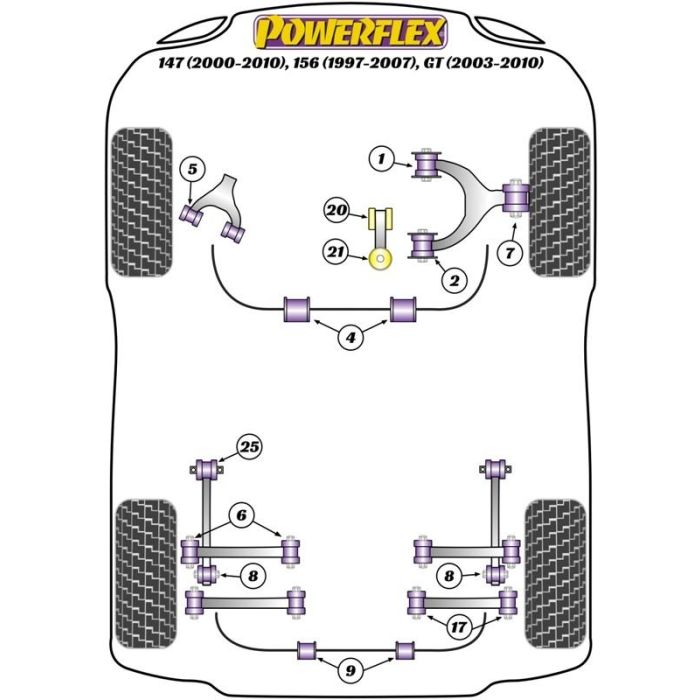 Powerflex Silentblock Del Subchassis Trasero Exterior Al Chassis Derecho 1