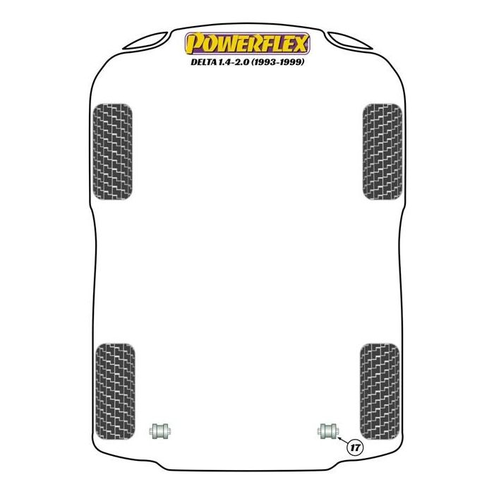 Powerflex Rear Anti Roll Bar Outer Bush 3