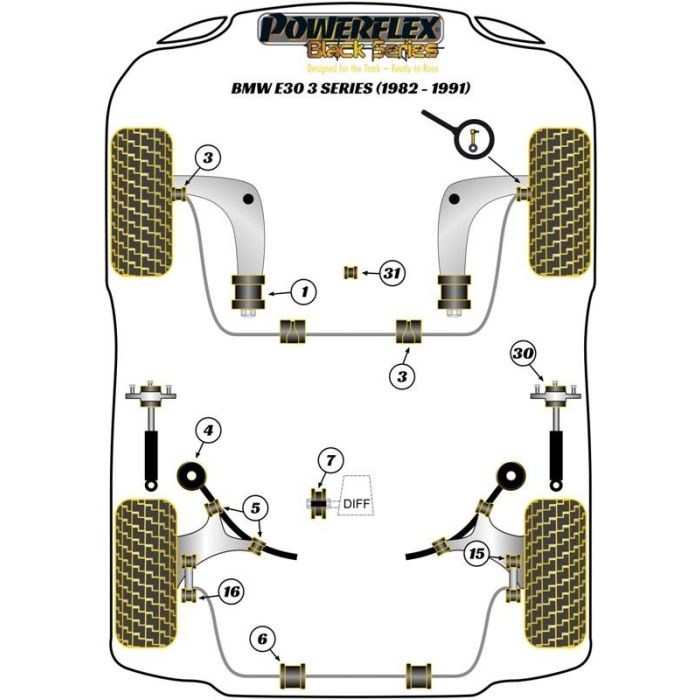 Powerflex Rear Arb End Link To Arm Bush 2