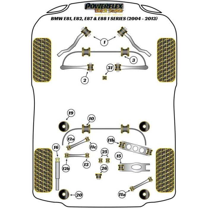 Powerflex Silentblock Trasero Del Diferencial Trasero 2