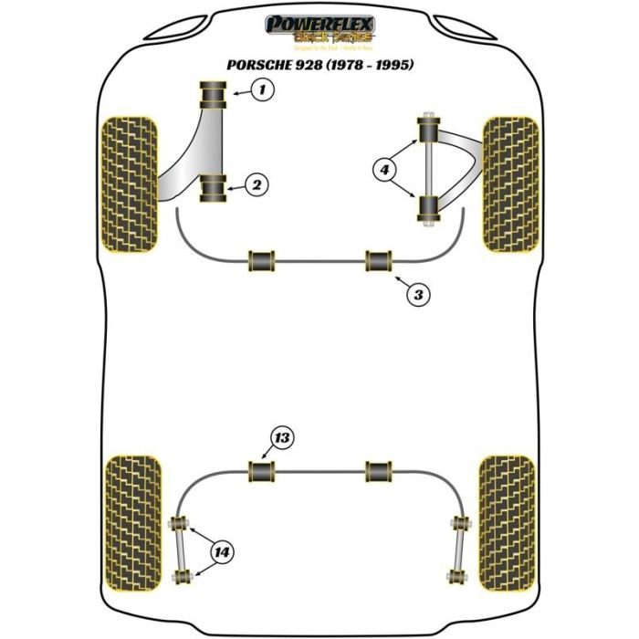 Powerflex Rear Anti Roll Bar Link Rod Bush 2 Powerflex Rear Anti Roll Bar Link Rod Bush 2