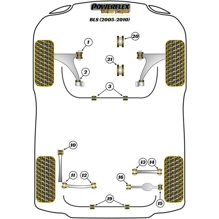Powerflex Silentblock De La Barra Estabilizadora Trasera 12 mming Bush 19 mm 2 Powerflex Silentblock De La Barra Estabilizadora Trasera 12 mming Bush 19 mm 2