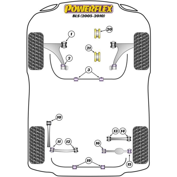 Powerflex Silentblock Exterior Del Brazo Superior Trasero, 38 mm 1 Powerflex Silentblock Exterior Del Brazo Superior Trasero, 38 mm 1