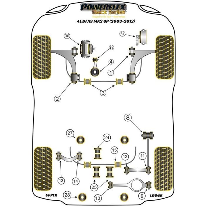 Powerflex Silentblock Exterior Del Amortiguador Inferior Trasero 2