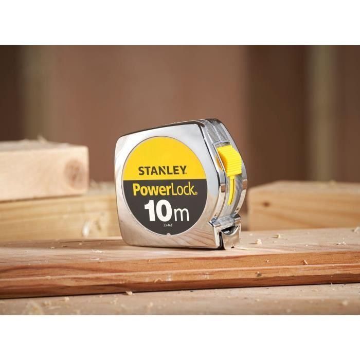 STANLEY 1-33-442 Medida Powerlock Classic ABS, Cinta Métrica de 10 m x 25 mm 4 STANLEY 1-33-442 Medida Powerlock Classic ABS, Cinta Métrica de 10 m x 25 mm 4