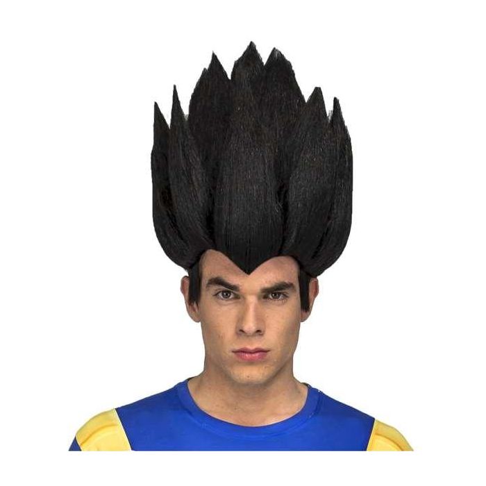 My Other Me Peluca Vegeta Adulto | Talla Única | 100% Poliéster Negro 1 My Other Me Peluca Vegeta Adulto | Talla Única | 100% Poliéster Negro 1