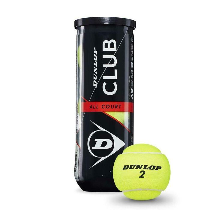 Pelotas de Tenis D TB CLUB AC 3 PET Dunlop 601334 Amarillo 0 Pelotas de Tenis D TB CLUB AC 3 PET Dunlop 601334 Amarillo 0