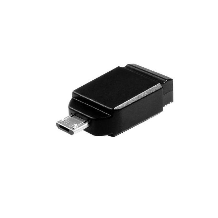 Verbatim Pendrive Nano On-The-Go 32 grb Usb 2.0 Otg Con Adaptador Micro Usb Negro 3 Verbatim Pendrive Nano On-The-Go 32 grb Usb 2.0 Otg Con Adaptador Micro Usb Negro 3