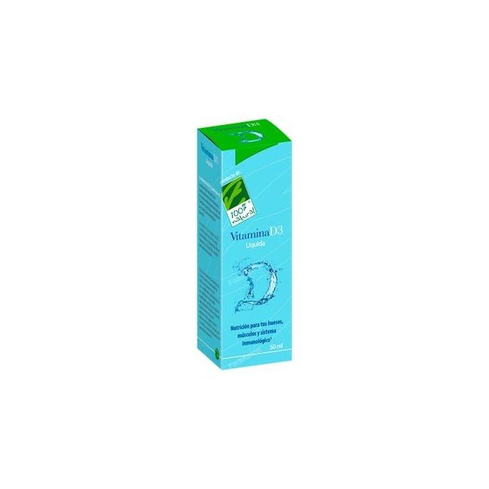 CIEN POR CIEN NATURAL Vitamina D3 Líquida Forte 1000 UI - Colecalciferol en Aceite de Coco 30ml