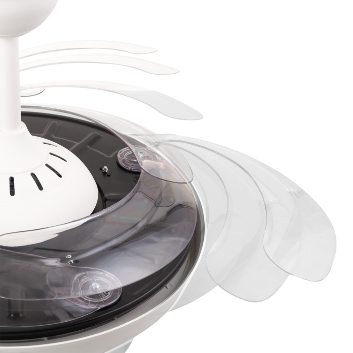 Ventilador de Techo LED 59W 6980LM CCT DC Ultra Silencioso con Mando a Distancia y Aspas Retráctiles V 2