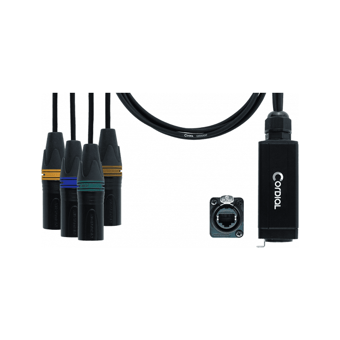 Adaptador Dmx - Rj45 4 Xlr Macho 5 Puntos 70 Cm 0 Adaptador Dmx - Rj45 4 Xlr Macho 5 Puntos 70 Cm 0