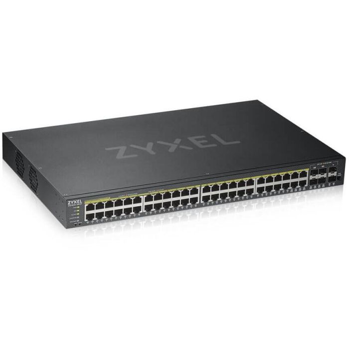 Zyxel GS1920-48HPV2 Switch Gestionado Gigabit Ethernet 44 Puertos PoE 375W Negro GS192048HPV2-EU0101F 0 Zyxel GS1920-48HPV2 Switch Gestionado Gigabit Ethernet 44 Puertos PoE 375W Negro GS192048HPV2-EU0101F 0
