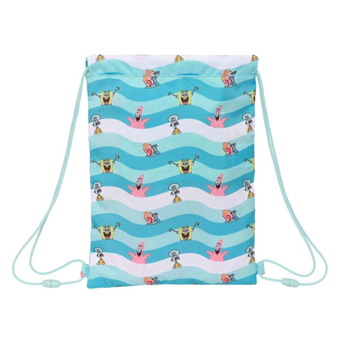 Saco plano junior bob esponja "stay positive" 26x34x1cm 3 Saco plano junior bob esponja "stay positive" 26x34x1cm 3