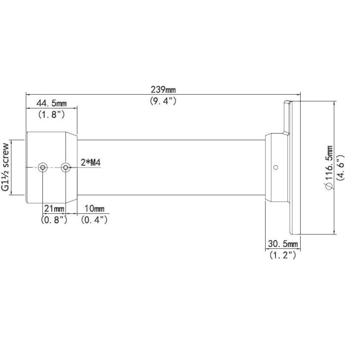 ALLNET Pendant mount/Decken for ALL-CAM2498-LEP 2 ALLNET Pendant mount/Decken for ALL-CAM2498-LEP 2