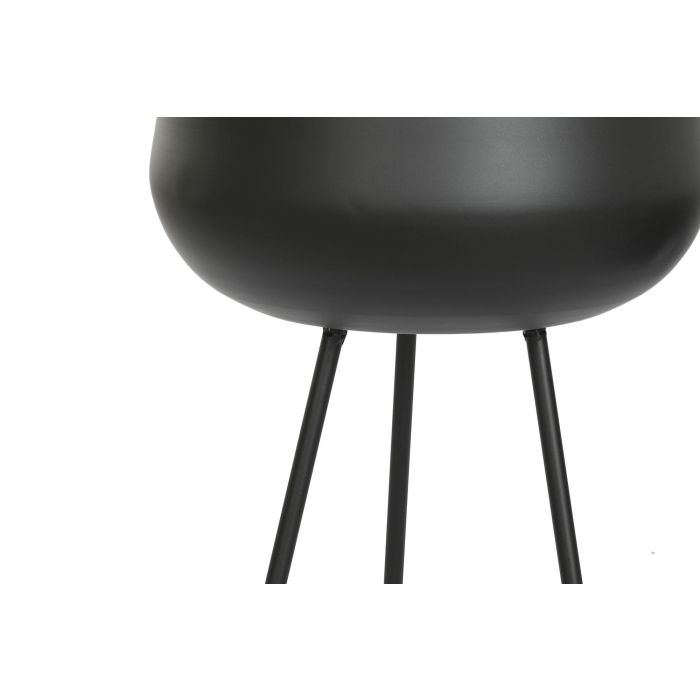 DKD Home Decor Macetero Urban de Metal Negro Cuadrado 34x34x70 cm | Set de 2 Piezas Desmontable 2 DKD Home Decor Macetero Urban de Metal Negro Cuadrado 34x34x70 cm | Set de 2 Piezas Desmontable 2